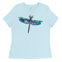 Baby Blue Blue Dragonfly Ladies Tee - LillyAllenDesigns