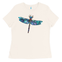 Bone Blue Dragonfly Ladies Tee - LillyAllenDesigns