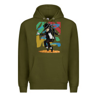 Army Green michael jackson Premium Hoodie - artisFamous