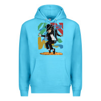 Ocean Blue michael jackson Premium Hoodie - artisFamous