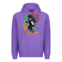 Purple michael jackson Premium Hoodie - artisFamous