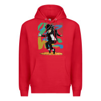 Red michael jackson Premium Hoodie - artisFamous
