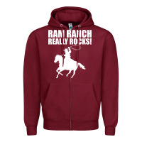 Burgundy Ram Ranch Really Rocks! Zipper Hoodie - Bettercallsaul