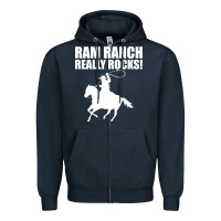 Navy Ram Ranch Really Rocks! Zipper Hoodie - Bettercallsaul