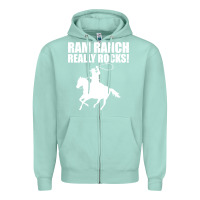 Seafoam Ram Ranch Really Rocks! Zipper Hoodie - Bettercallsaul