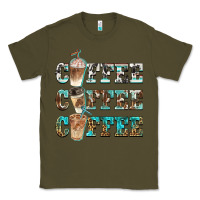Army Green western coffees Classic Tee - BarkalooDesign