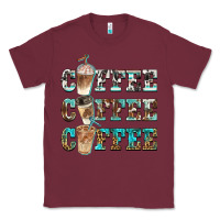 Burgundy western coffees Classic Tee - BarkalooDesign