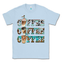 Dusty Blue western coffees Classic Tee - BarkalooDesign