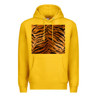 Lemon handdrawn tiger pattern Premium Hoodie - BarkalooDesign