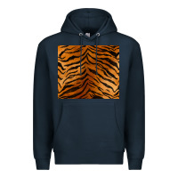 Navy handdrawn tiger pattern Premium Hoodie - BarkalooDesign