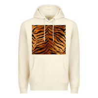 Sandshell handdrawn tiger pattern Premium Hoodie - BarkalooDesign
