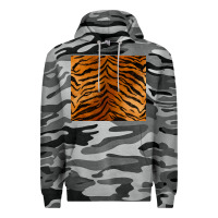 Slate Camo handdrawn tiger pattern Premium Hoodie - BarkalooDesign