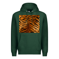 Sports Green handdrawn tiger pattern Premium Hoodie - BarkalooDesign