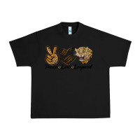 Black Peace Love Lion Head Urban Heavy Tee - LillyAllenDesigns