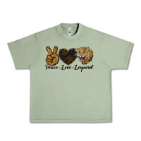 Oil Green Peace Love Lion Head Urban Heavy Tee - LillyAllenDesigns
