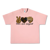 Salmon Peace Love Lion Head Urban Heavy Tee - LillyAllenDesigns