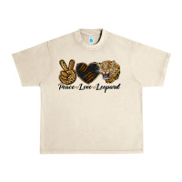 Sandshell Peace Love Lion Head Urban Heavy Tee - LillyAllenDesigns