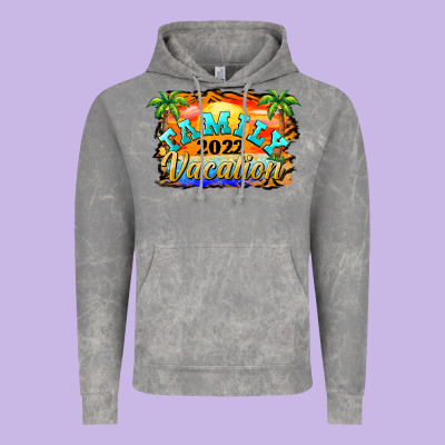 Family Vacation 2022 Vintage Hoodie Designed By Barkaloodesign