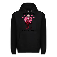 Black funny i am smitten in my mittens bernie Premium Hoodie - artisFamous