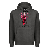 Charcoal Heather funny i am smitten in my mittens bernie Premium Hoodie - artisFamous