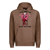 Chestnut funny i am smitten in my mittens bernie Premium Hoodie - artisFamous