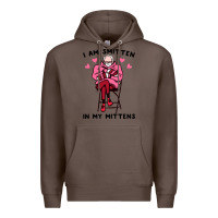 Coffee funny i am smitten in my mittens bernie Premium Hoodie - artisFamous