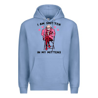 Colony Blue funny i am smitten in my mittens bernie Premium Hoodie - artisFamous