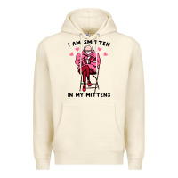 Sandshell funny i am smitten in my mittens bernie Premium Hoodie - artisFamous