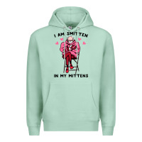 Seafoam funny i am smitten in my mittens bernie Premium Hoodie - artisFamous