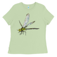 Matcha Blue And Yellow Dragonfly Ladies Tee - LillyAllenDesigns