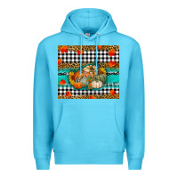 Ocean Blue pumpkins Premium Hoodie - RanaPortraitStore