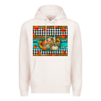 Pale Pink pumpkins Premium Hoodie - RanaPortraitStore