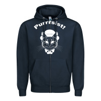 Navy Purrrsist Zipper Hoodie - Bettercallsaul
