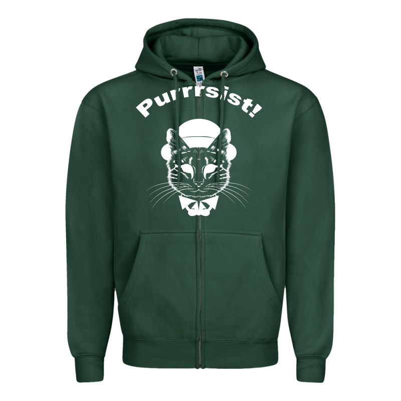 Purrrsist Zipper Hoodie by Bettercallsaul | Teevron