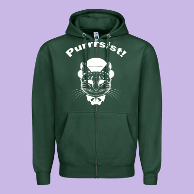 Purrrsist Zipper Hoodie Designed By Bettercallsaul