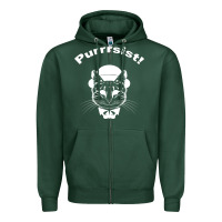 Sports Green Purrrsist Zipper Hoodie - Bettercallsaul
