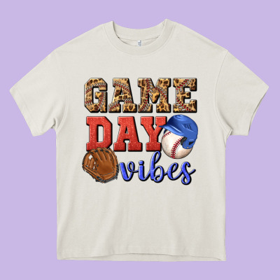 Game Day Vibes Heavy Core Tee Designed By Bundleandbundleshop