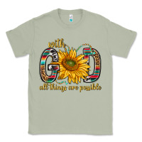 Matcha with god all things are possible with sunflower bbs Classic Tee - BundleAndBundleShop