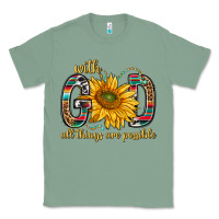 Sage with god all things are possible with sunflower bbs Classic Tee - BundleAndBundleShop