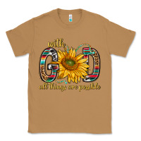 Toasted Coconut with god all things are possible with sunflower bbs Classic Tee - BundleAndBundleShop