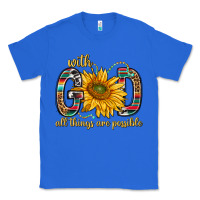 True Royal with god all things are possible with sunflower bbs Classic Tee - BundleAndBundleShop