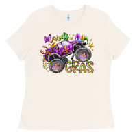 Bone mardi gras monster truck Ladies Tee - RacoonDesign