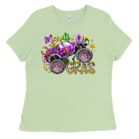 Matcha mardi gras monster truck Ladies Tee - RacoonDesign