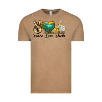 Vintage Coffee Peace Love Ducks Vintage Tee - LillyAllenDesigns