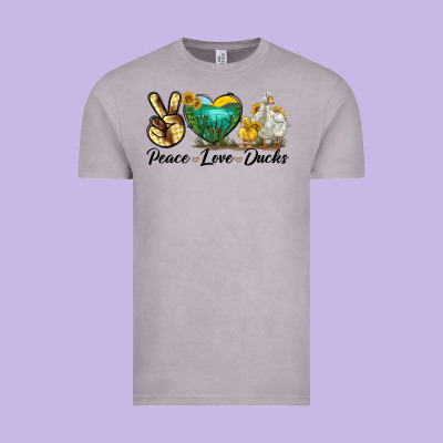 Peace Love Ducks Vintage Tee Designed By Lillyallendesigns