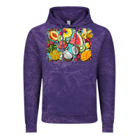 Cloud Purple summer fruits background Vintage Hoodie - BarkalooDesign