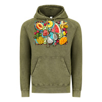 Vintage Olive summer fruits background Vintage Hoodie - BarkalooDesign