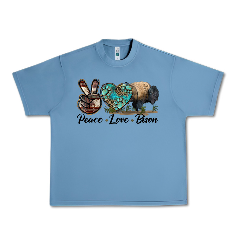 Peace Llve Bison Urban Heavy Tee by LillyAllenDesigns | Teevron