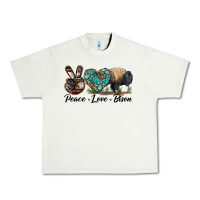 Pistachio Peace lLve Bison Urban Heavy Tee - LillyAllenDesigns