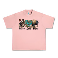 Salmon Peace lLve Bison Urban Heavy Tee - LillyAllenDesigns